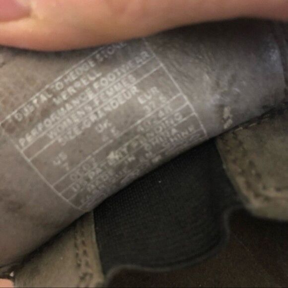 MERRELL Duet Alto Hedgestone Suede Slip On Shoes Grey Green Women’s Size 7 - Picture 6 of 7